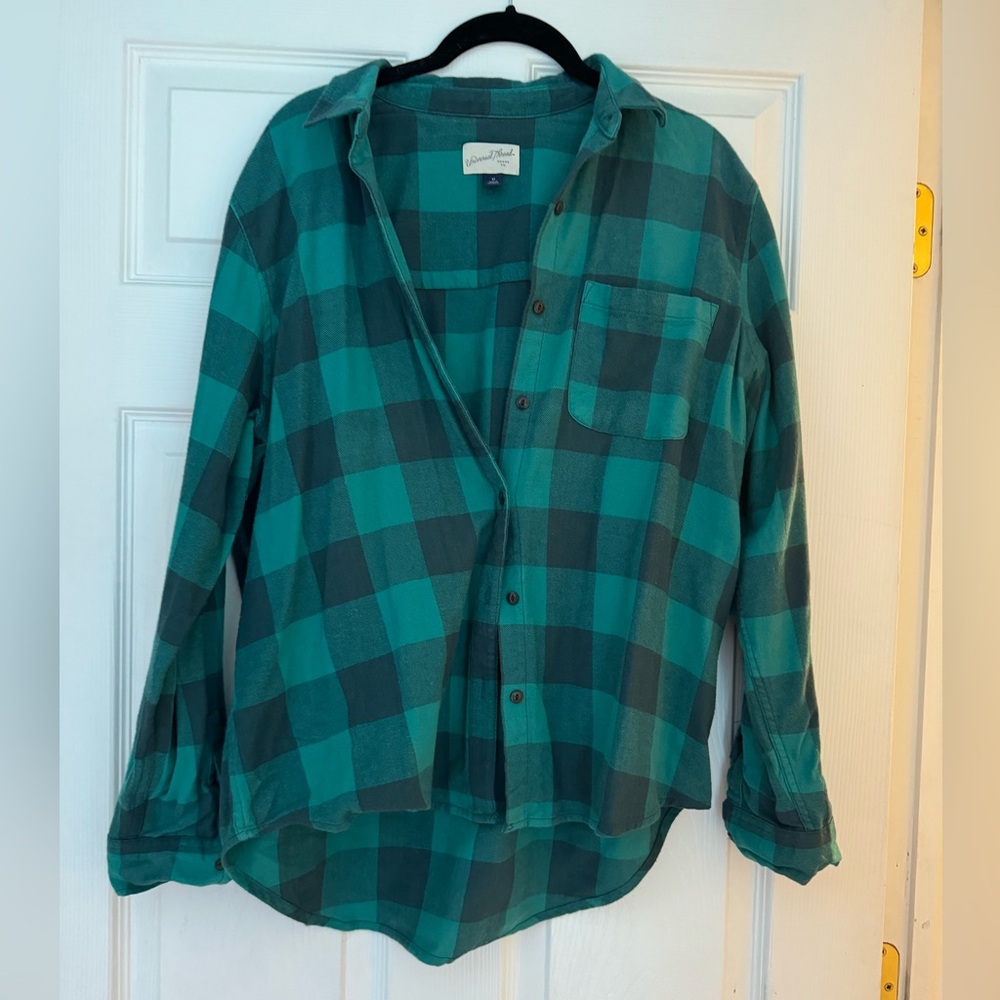 Target Universal Thread Flannel Green Medium Oversized